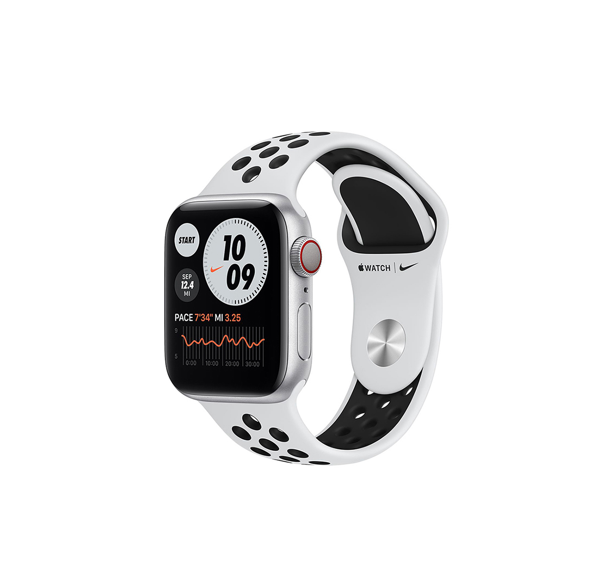 Watch Sport Series 6 Nike+ GPS + Cellular (44mm) · 44mm Silver
