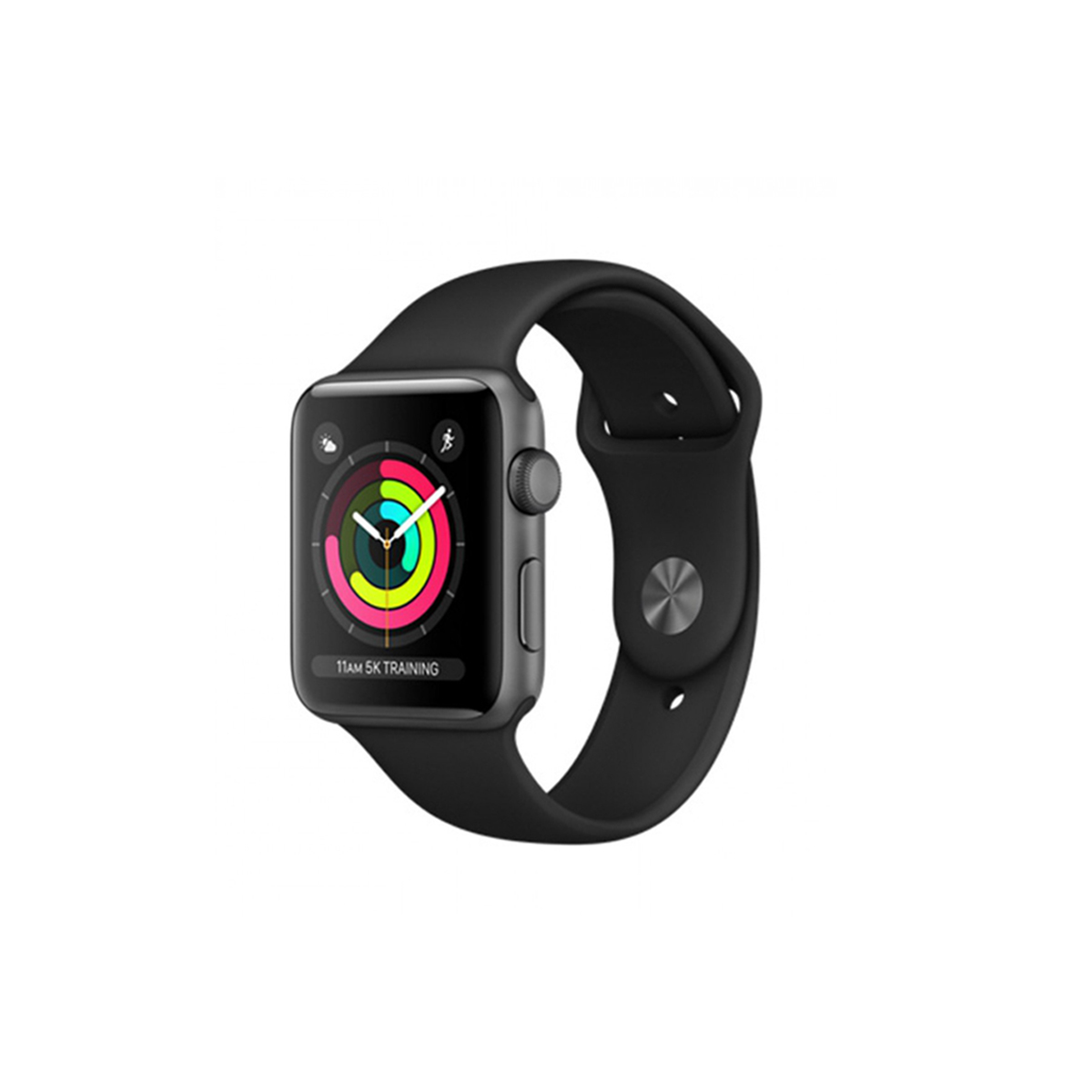 Preowned Watch Sport Series 2 42mm 42mm Space Gray Aluminum Case with Black Sport Band Grade B Mobipunkt